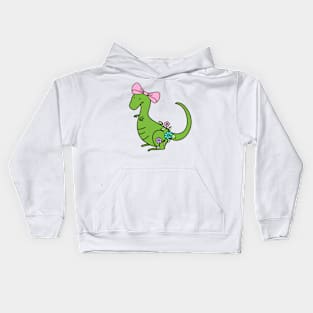 Girl Dino Kids Hoodie